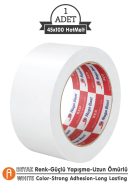Beyaz renkli koli bandı 45 mm x 100 m