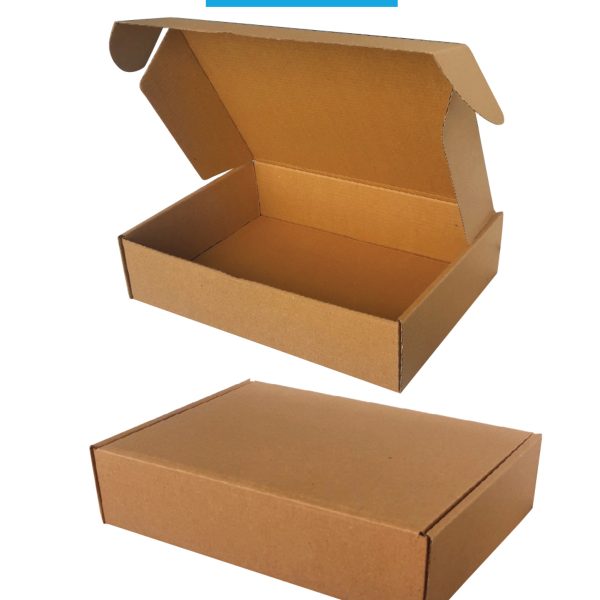 26x18x6 cm kraft kilitli e-ticaret kargo kutusu