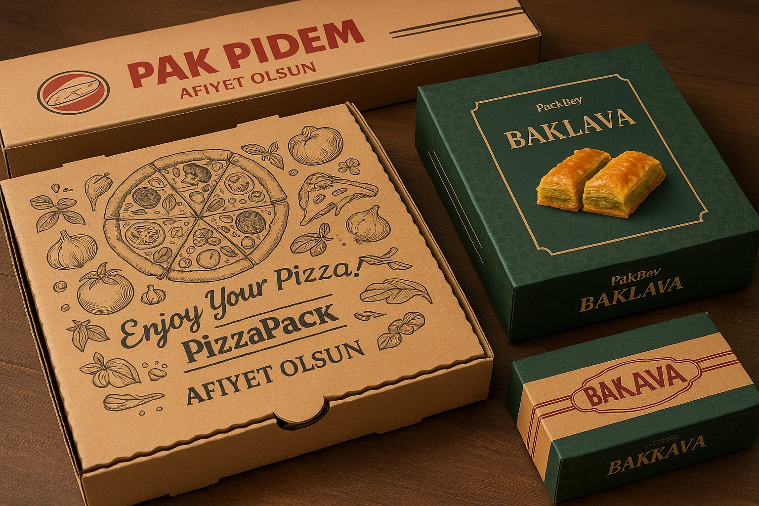 Baskılı gıda kutuları - Packmai